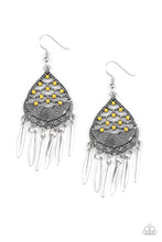 Load image into Gallery viewer, Paparazzi Wolf Den Yellow Earrings
