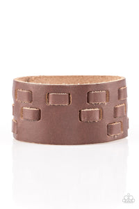 Paparazzi Rodeo Rampage Men's Urban Leather Bracelet - Choose from Black or Brown