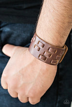 Load image into Gallery viewer, Paparazzi Rodeo Rampage Men&#39;s Urban Leather Bracelet - Choose from Black or Brown
