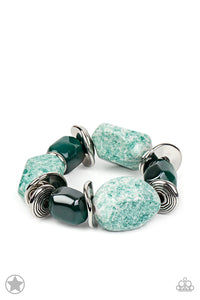 Paparazzi - Glaze of Glory - Blue Blockbuster Bracelet