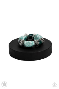 Paparazzi - Glaze of Glory - Blue Blockbuster Bracelet