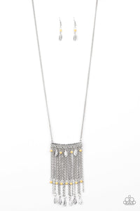 Paparazzi - On the Fly Long Necklace - Blue or Yellow