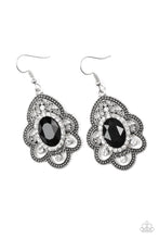 Load image into Gallery viewer, Paparazzi Reign Supreme Black Filigree Earrings
