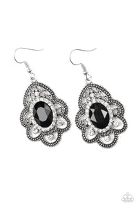 Paparazzi Reign Supreme Black Filigree Earrings