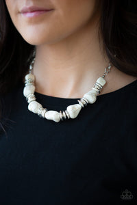 Stunningly Stone Age White Necklace