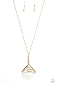 Paparazzi - Beach Beam - Long Gold Necklace