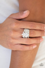 Load image into Gallery viewer, Paparazzi Top Dollar Bling White Rhinestone Ring
