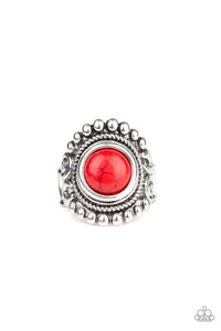 Nomad Drama Red Stone Ring
