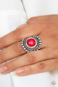 Nomad Drama Red Stone Ring