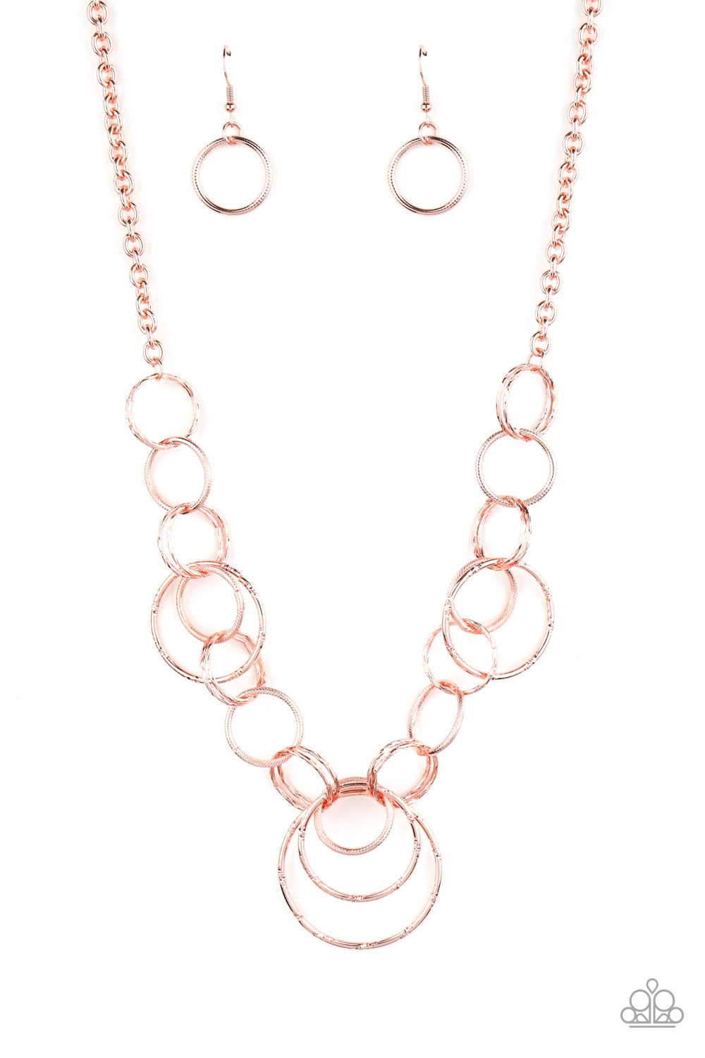 Paparazzi Ringing Relic Rose Gold Necklace