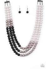 Load image into Gallery viewer, Paparazzi Times Square Starlet - Grey and Black Pearl Necklace
