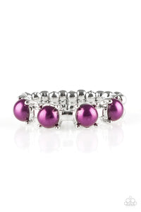 Paparazzi More or Priceless Purple Pearl Ring