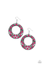 Load image into Gallery viewer, Paparazzi San Diego Samba Pink Large Hoop Earrings
