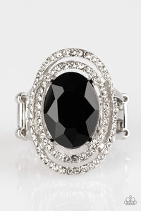 Making History Ring with Rhinestone - Choose from Black and Purple