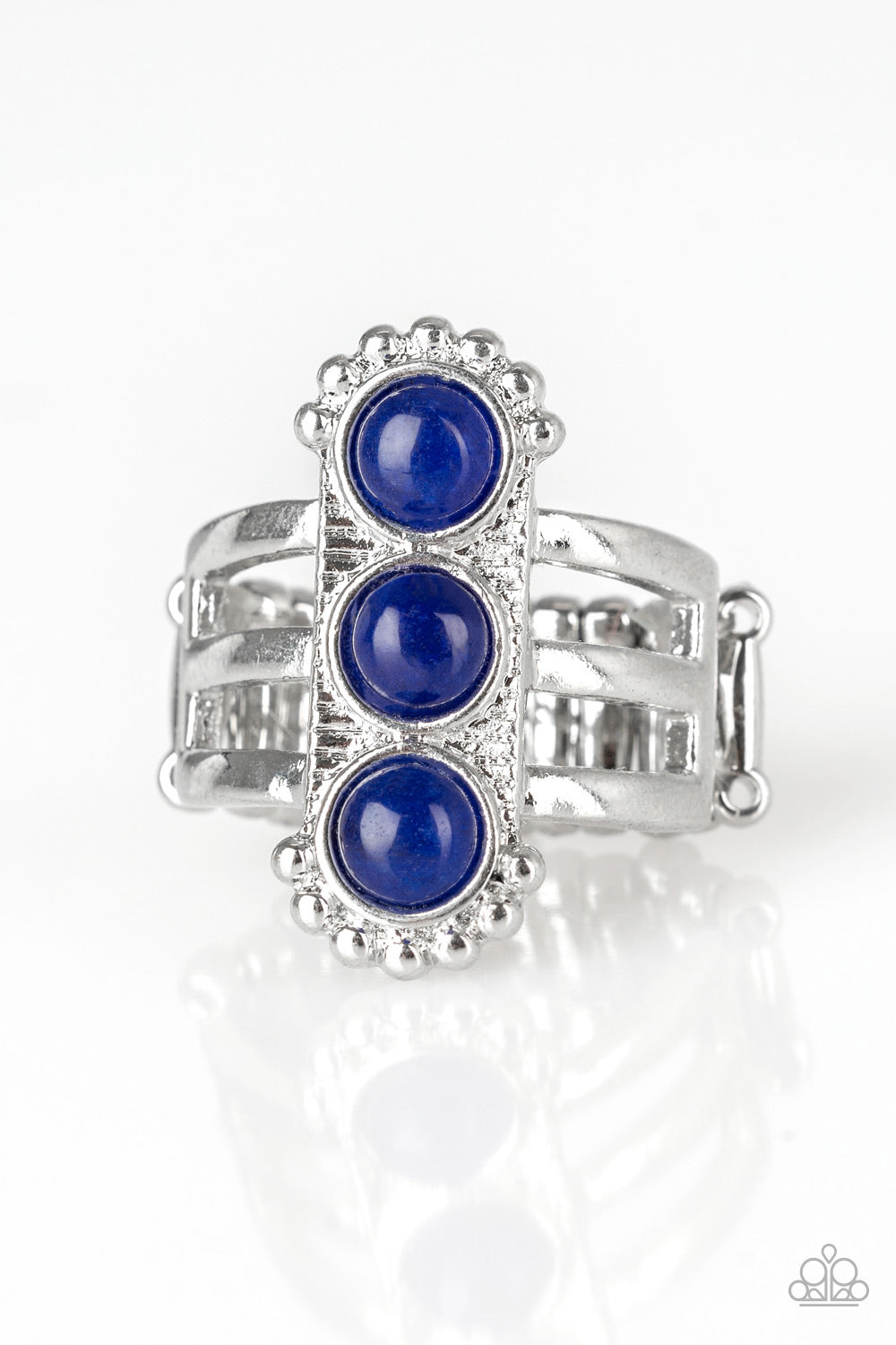 Paparazzi Rio Trio Blue Ring