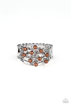 Load image into Gallery viewer, Paparazzi Bubbles and Baubles - Dainty Brown Pearls Ring
