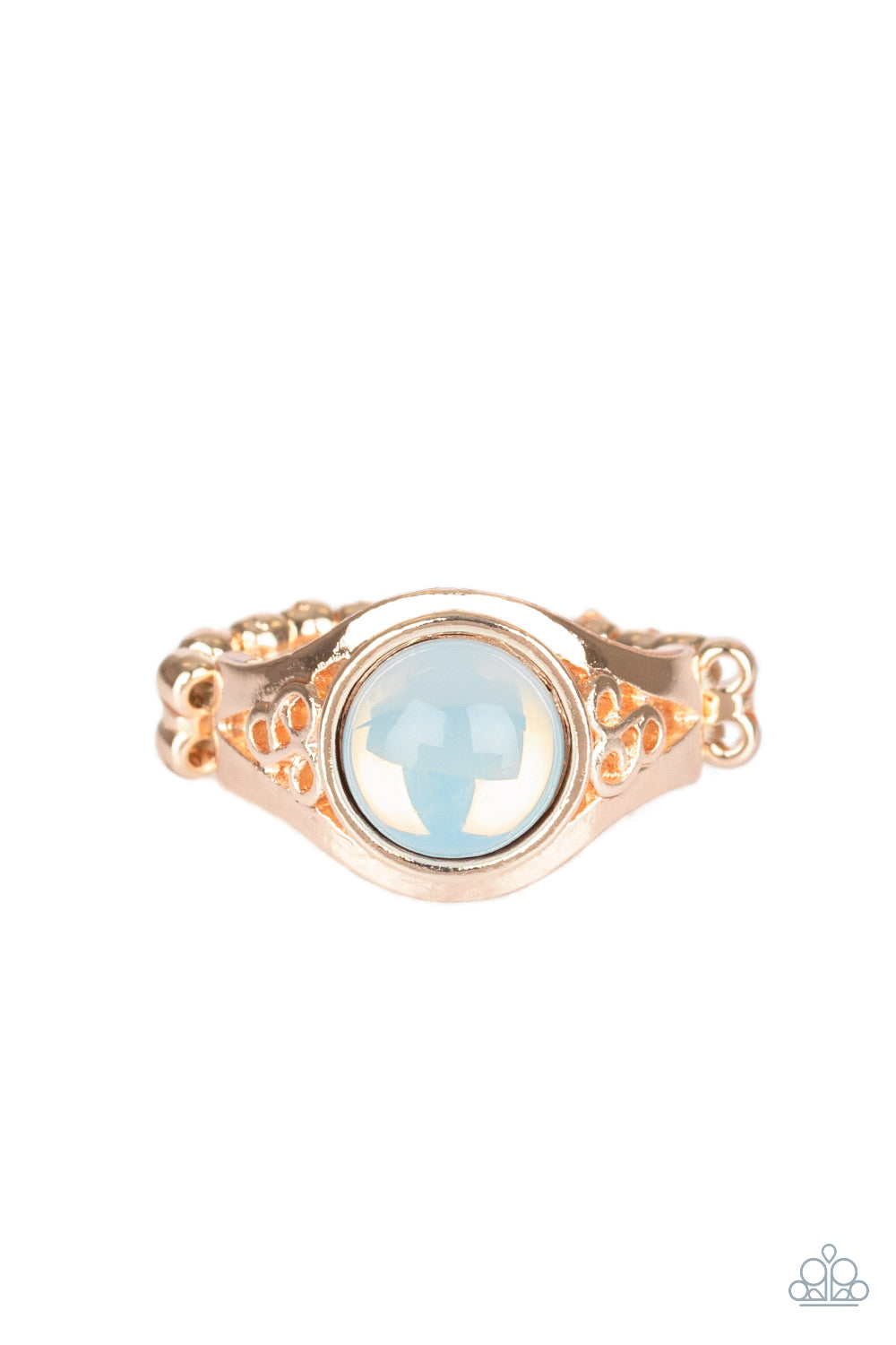 Paparazzi Just Goes to Glow Rose Gold Ring with Moonstone