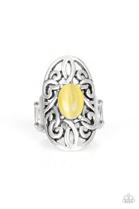 Paparazzi Gleam Big Yellow Cat's Eye Ring