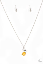 Load image into Gallery viewer, Paparazzi - Stylishly Square - Yellow Moonstone Necklace
