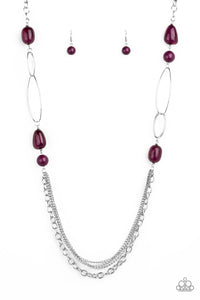 Paparazzi - Pleasant Promenade Long Necklace - Choose from Multicolor or Purple