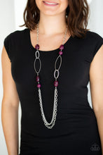 Load image into Gallery viewer, Paparazzi - Pleasant Promenade Long Necklace - Choose from Multicolor or Purple
