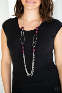 Paparazzi - Pleasant Promenade Long Necklace - Choose from Multicolor or Purple