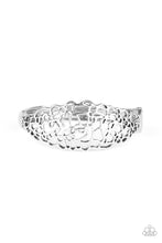 Load image into Gallery viewer, Paparazzi - Airy Asymmetry - Silver Bangle Hinged Bracelet
