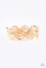 Load image into Gallery viewer, Beat Around the Rosebush Gold Bracelet
