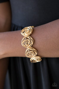 Beat Around the Rosebush Gold Bracelet