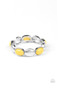 Paparazzi Decadently Dewy Yellow Bracelet