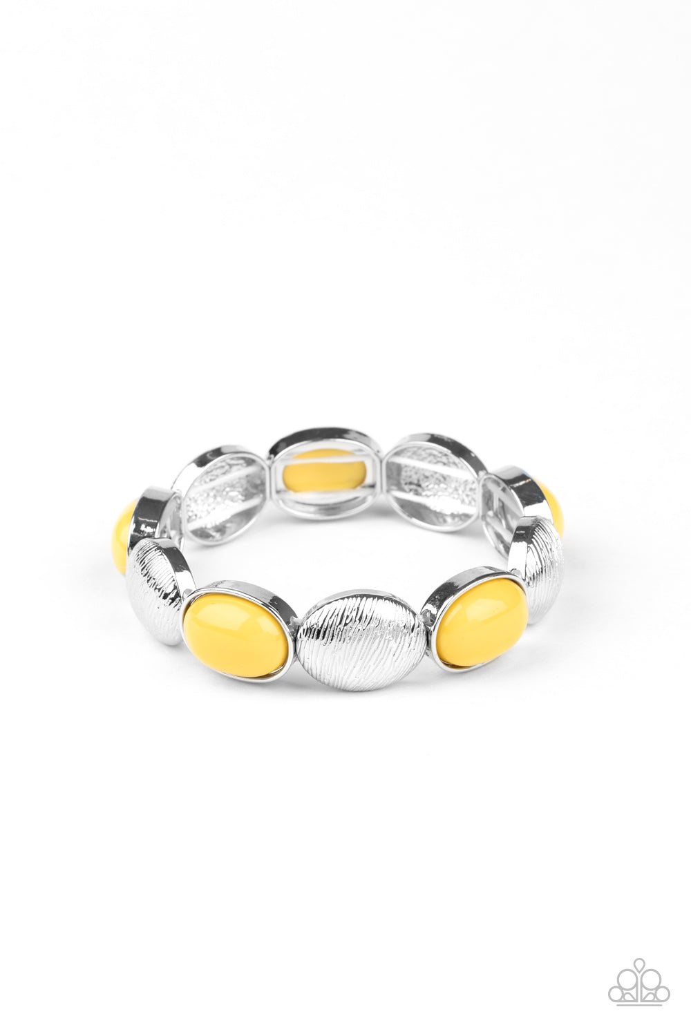 Paparazzi Decadently Dewy Yellow Bracelet