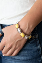 Load image into Gallery viewer, Paparazzi Decadently Dewy Yellow Bracelet
