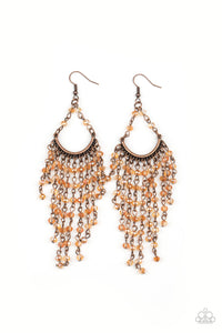 Paparazzi Metro Confetti Cooper Tassel Beaded Earrings
