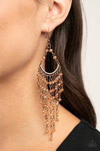 Paparazzi Metro Confetti Cooper Tassel Beaded Earrings