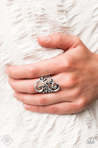 Musical Motif - Silver Fashion Fix Ring