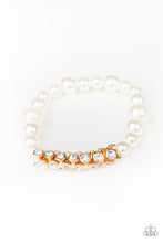 Load image into Gallery viewer, Paparazzi - Traffic Stopping Sparkle Gold Pearl Bracelet
