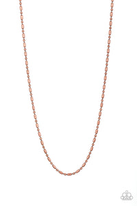 Paparazzi Covert Operations Men's Cooper Ball and Bar Chain Necklace