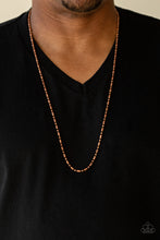 Load image into Gallery viewer, Paparazzi Covert Operations Men&#39;s Cooper Ball and Bar Chain Necklace
