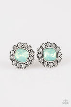 Load image into Gallery viewer, Paparazzi Little Lady Green Moonstone Post Earrings

