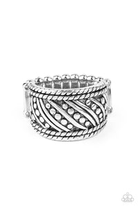 Paparazzi Slanted Shimmer Silver Ring