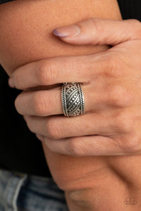 Paparazzi Slanted Shimmer Silver Ring