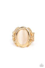 Load image into Gallery viewer, Paparazzi Deep Freeze Gold Cat&#39;s Eye Ring
