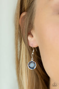 Paparazzi - Glassy Glamorous - Long Blue Necklace