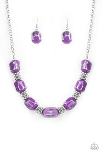 Paparazzi - Girl Grit  - Purple Short Necklace