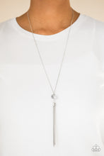 Load image into Gallery viewer, Socialite of the Season Long Silver Necklace
