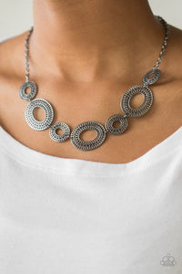 Paparazzi - Basically Baltic - Gunmetal Black Necklace