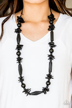 Load image into Gallery viewer, Paparazzi - Cozumel Coast - Black Wood Necklace
