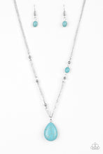 Load image into Gallery viewer, Paparazzi Peaceful Prairies - Blue Turqouise Stone Necklace
