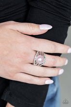 Load image into Gallery viewer, Paparazzi A Big Break Pink Pearl and Rhinestone Ring
