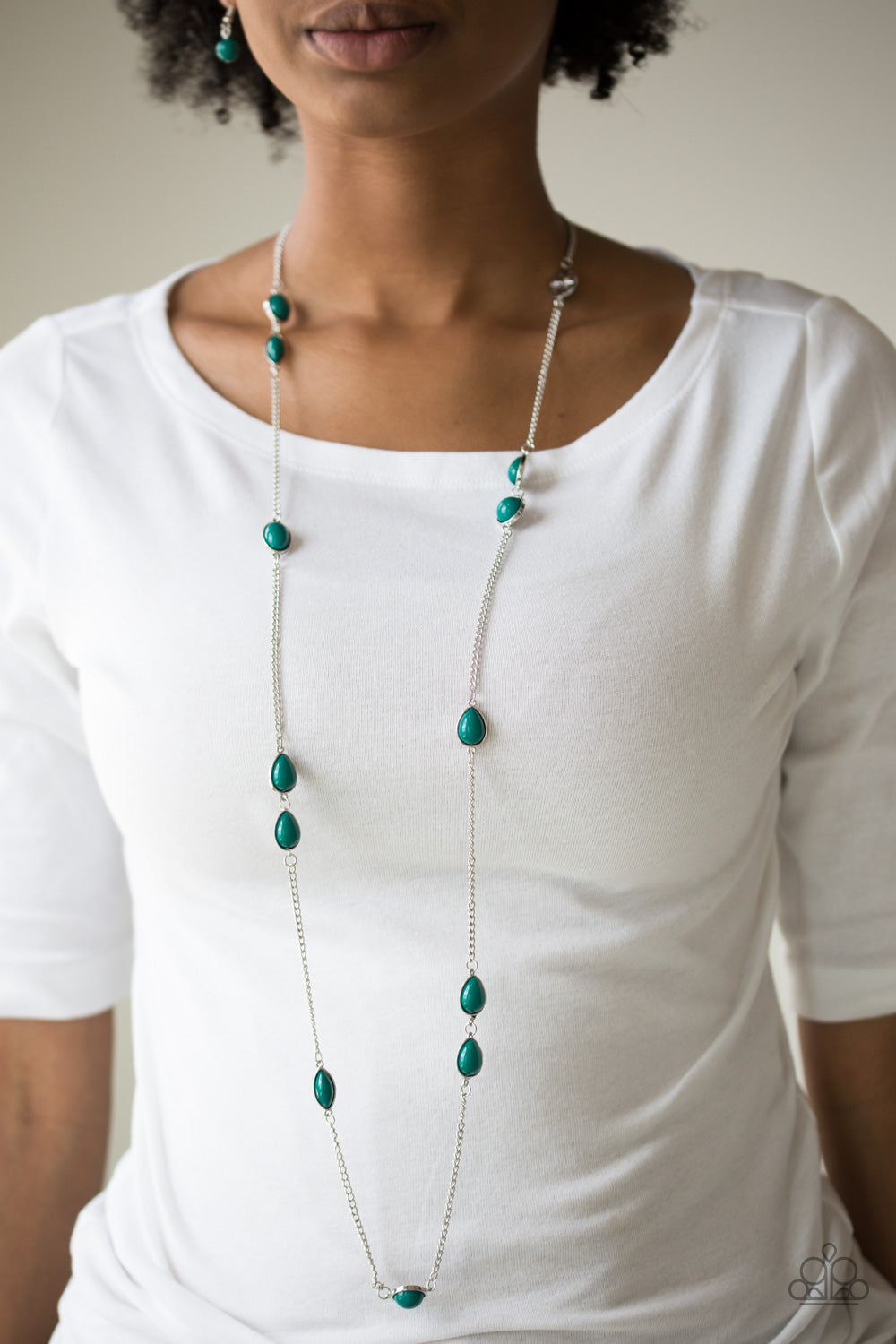 Paparazzi - Pacific Piers - Long Necklace (Green or Brown)